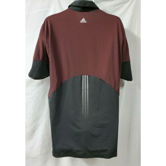 Adidas Clima Cool Black Golf Polo Shirt Size 2XL XXL Short Sleeve Ocean Reef Gol - Picture 5 of 9